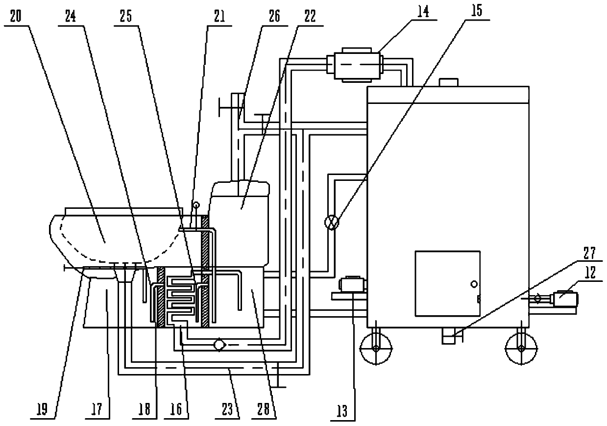 Movable anti-freezing, deodorizing, water-saving and composting integrated ecological toilet