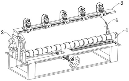 Straightness detection device for geological exploration drill rod