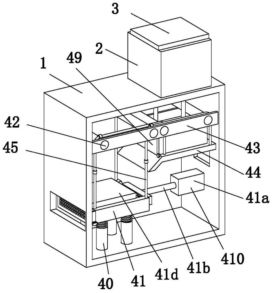 Automatic feeding, spraying and separating device for animal husbandry