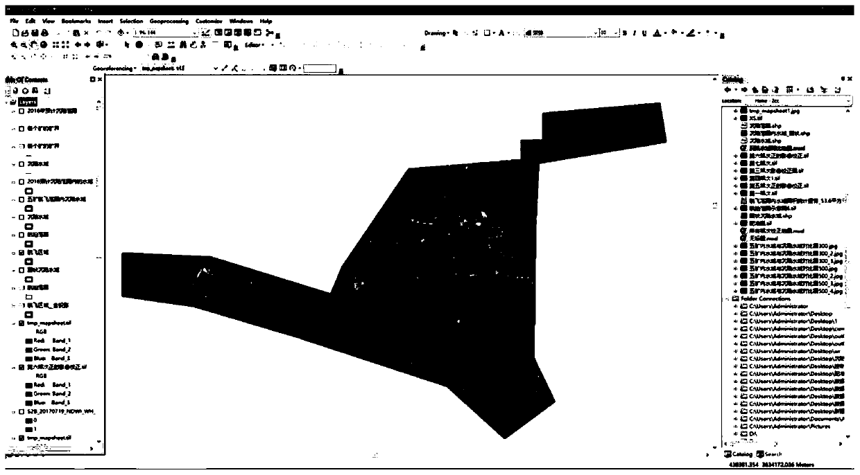 Coal mining subsidence water area calculation method