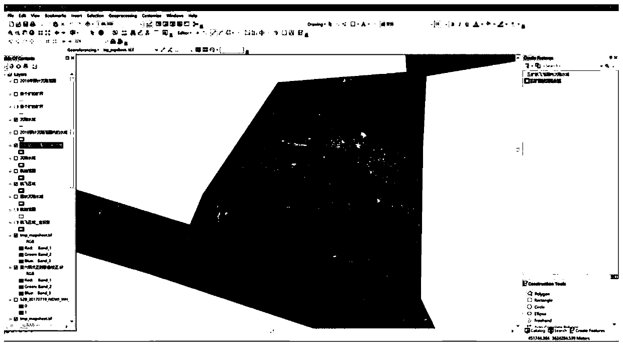 Coal mining subsidence water area calculation method