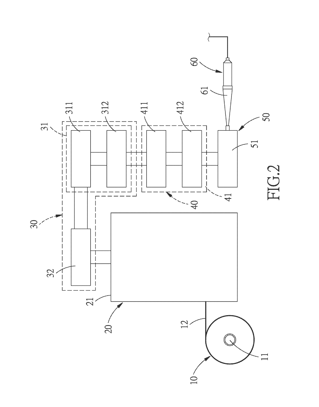 Carbon fiber bundle forming device and method