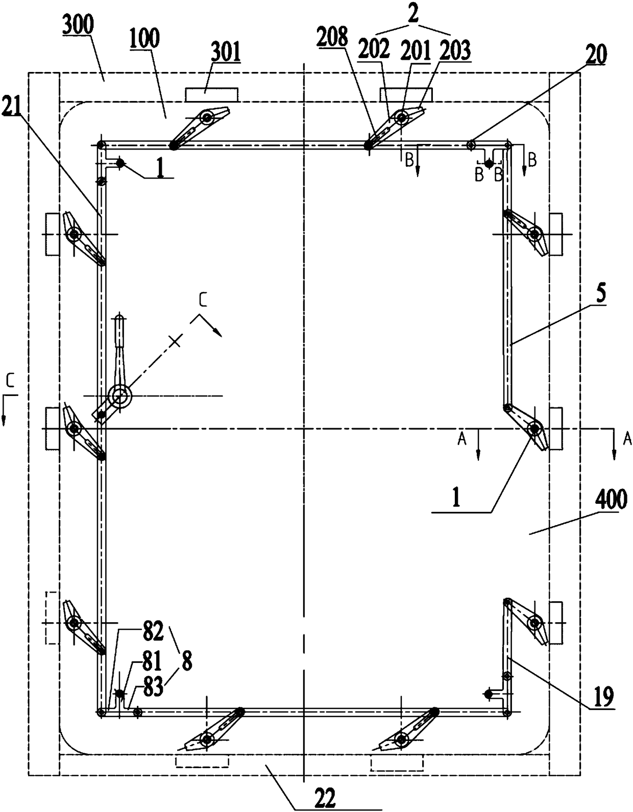 Lightweight air defense door