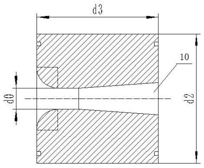 High-pressure gas flow control device for wind tunnel test