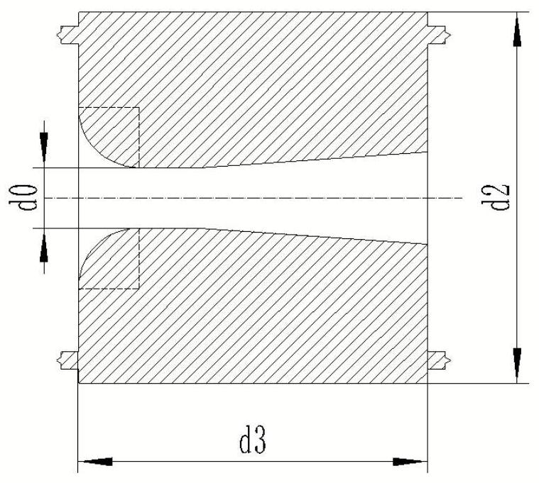 High-pressure gas flow control device for wind tunnel test