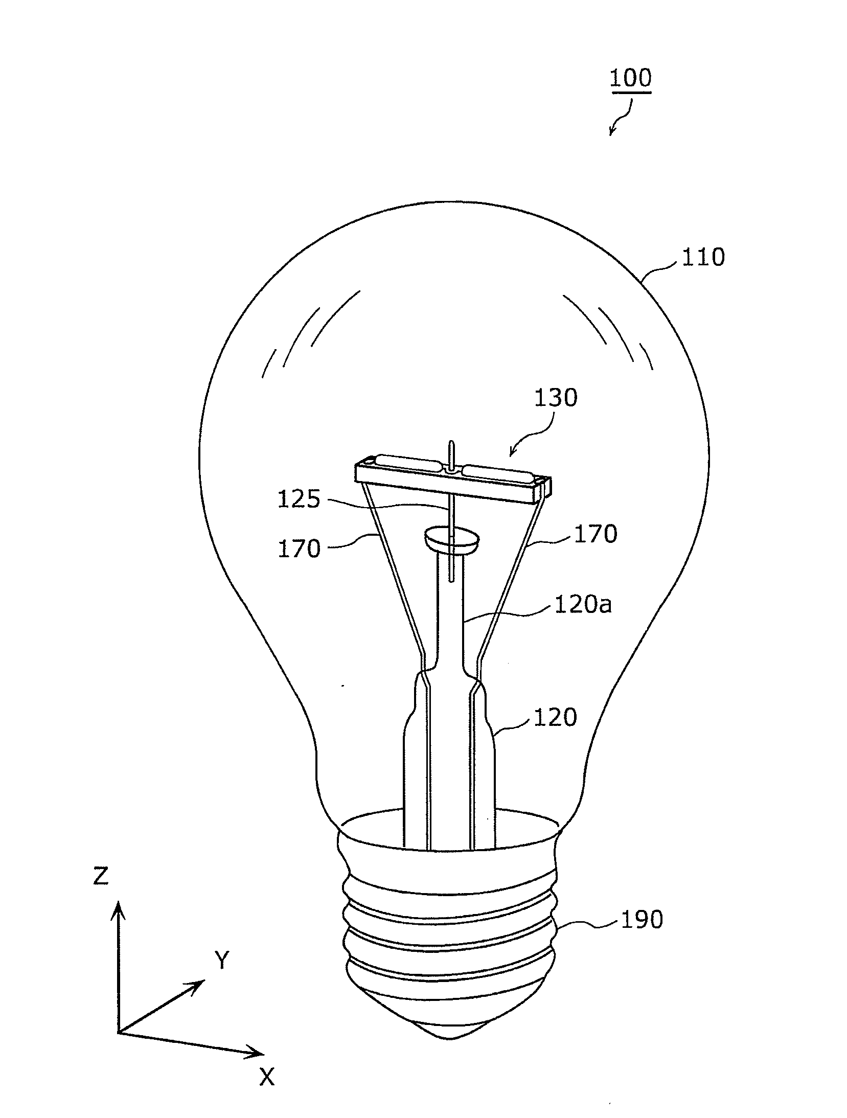 Light bulb shaped lamp and lighting apparatus