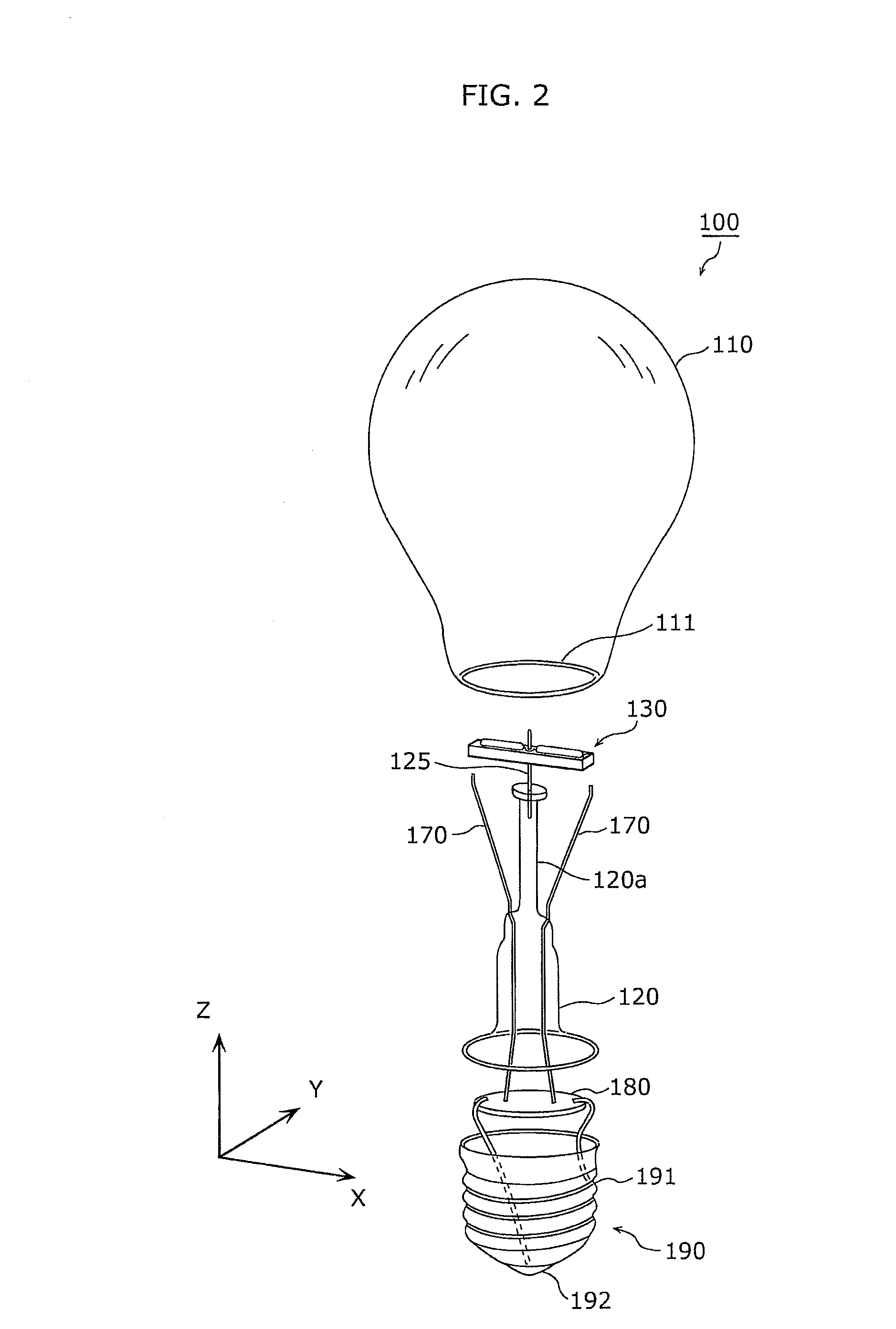 Light bulb shaped lamp and lighting apparatus