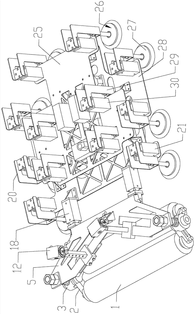 A curtain wall cleaning device