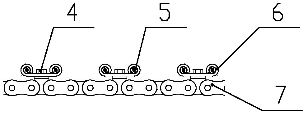 Chain for agricultural harvester and chain accessory for agricultural harvester