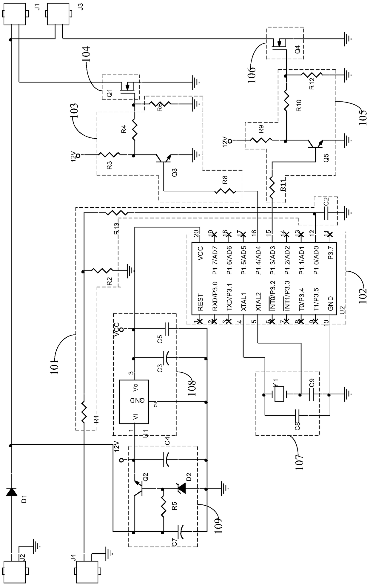 LED drive circuit with adjustable color temperature