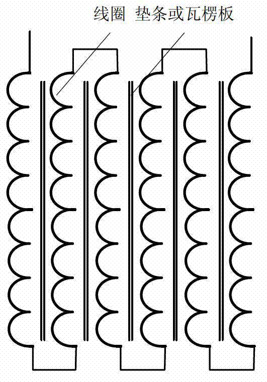 Superconductivity flat wave current limiting reactor applicable to high-voltage direct-current transmission