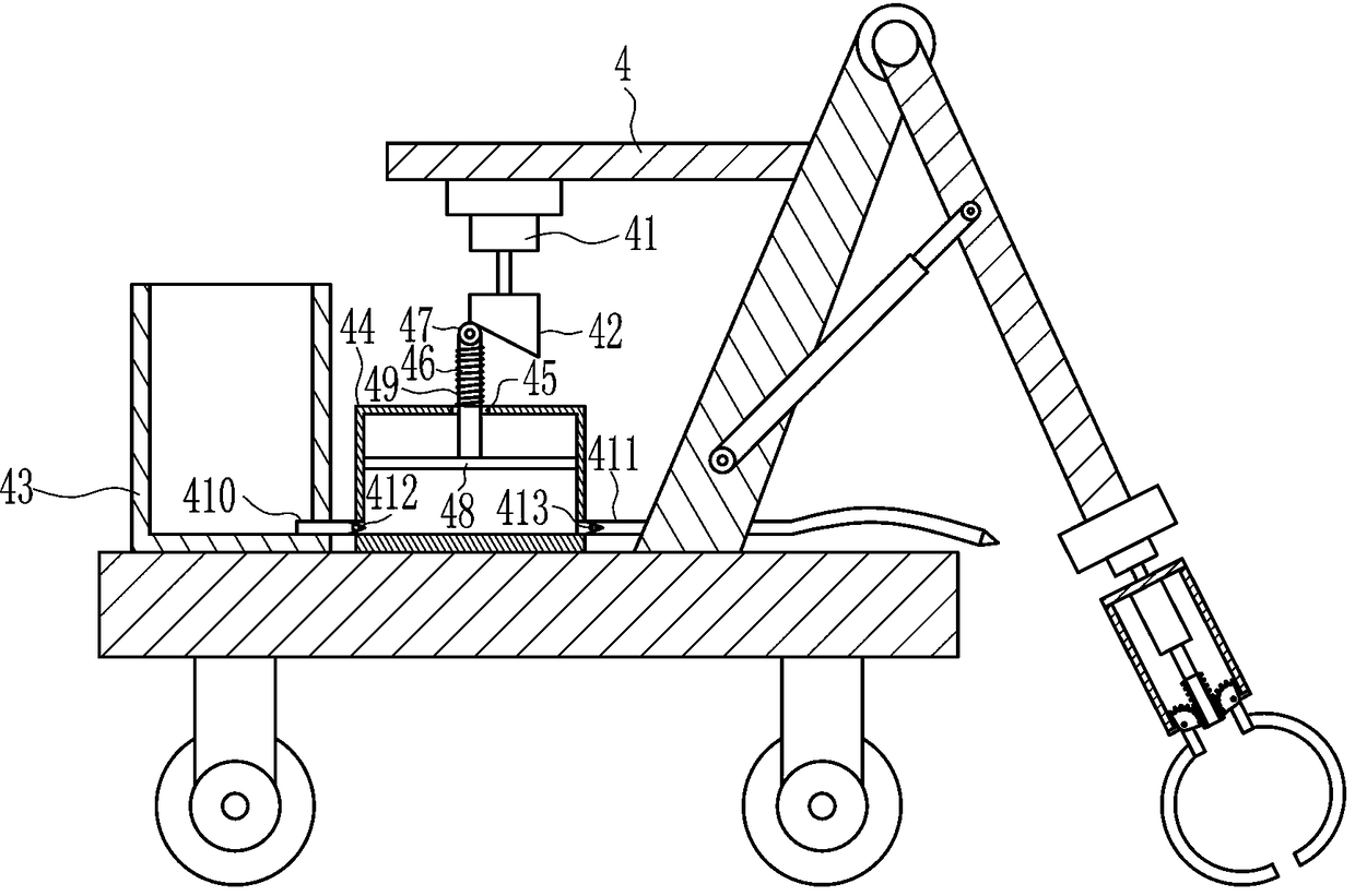 Large-scale tree planting device for gardens