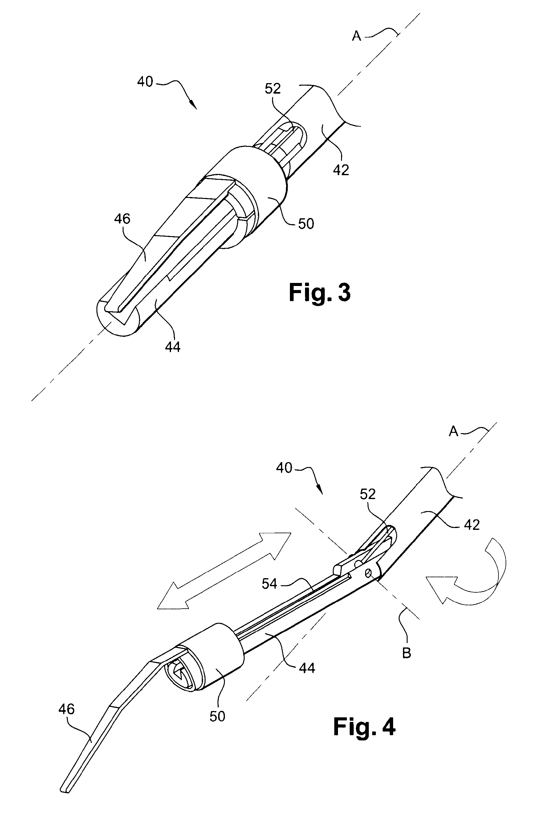 Device for the non-destructive testing of parts in a turbomachine