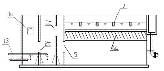 Gridding reaction inclined tube settling pond