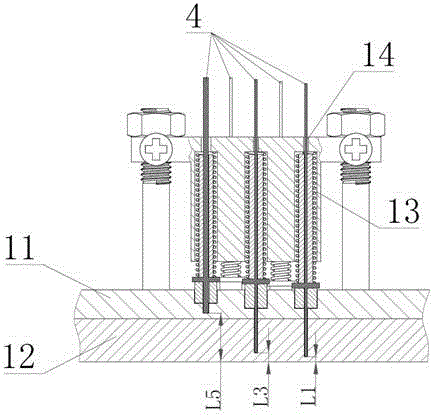 Combustion chamber wall temperature gradient measurement module