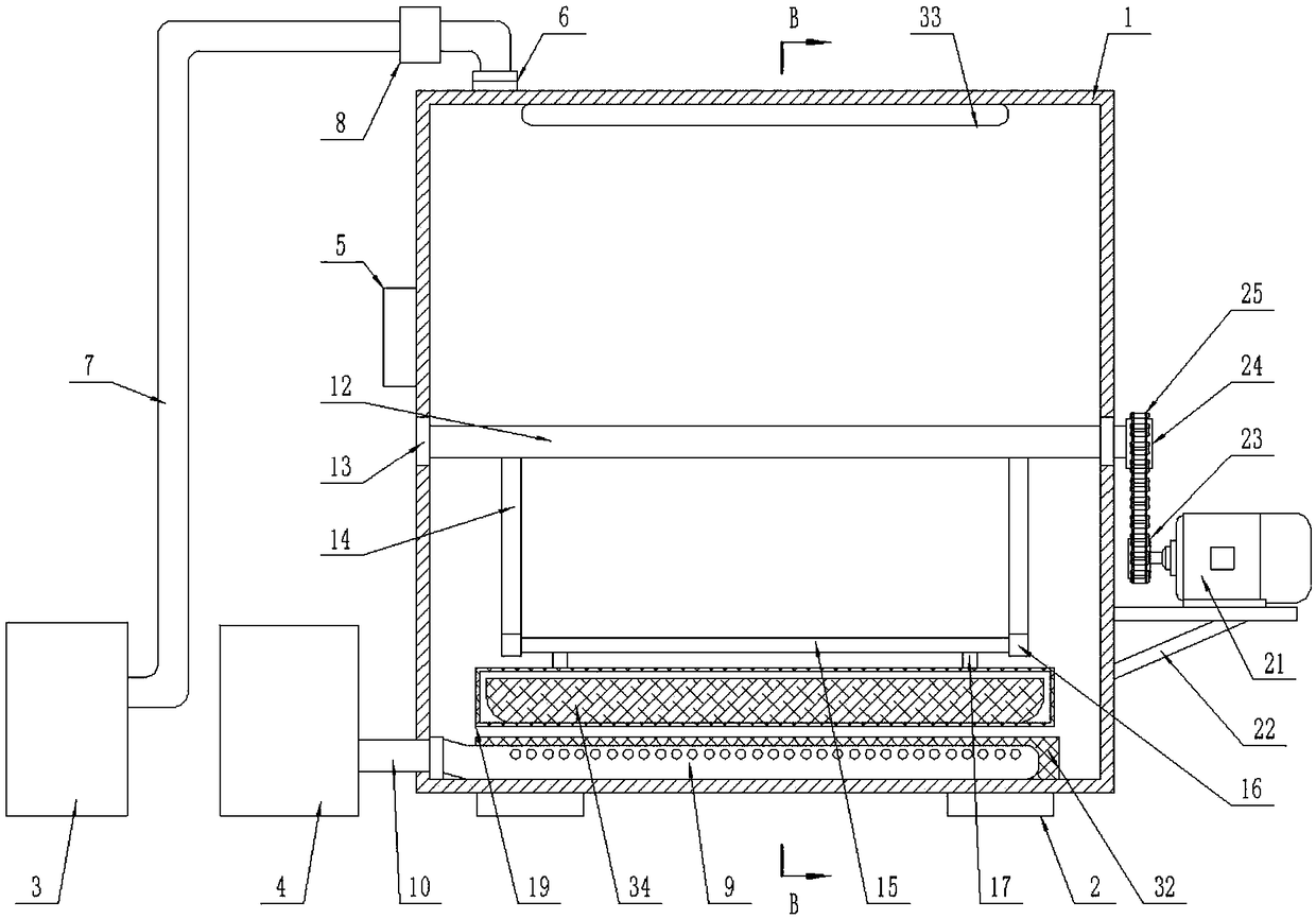 Efficient chrysanthemum flower drying device