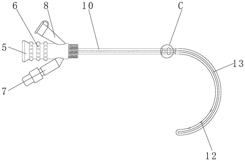 Stomach and intestine pipe convenient for drainage