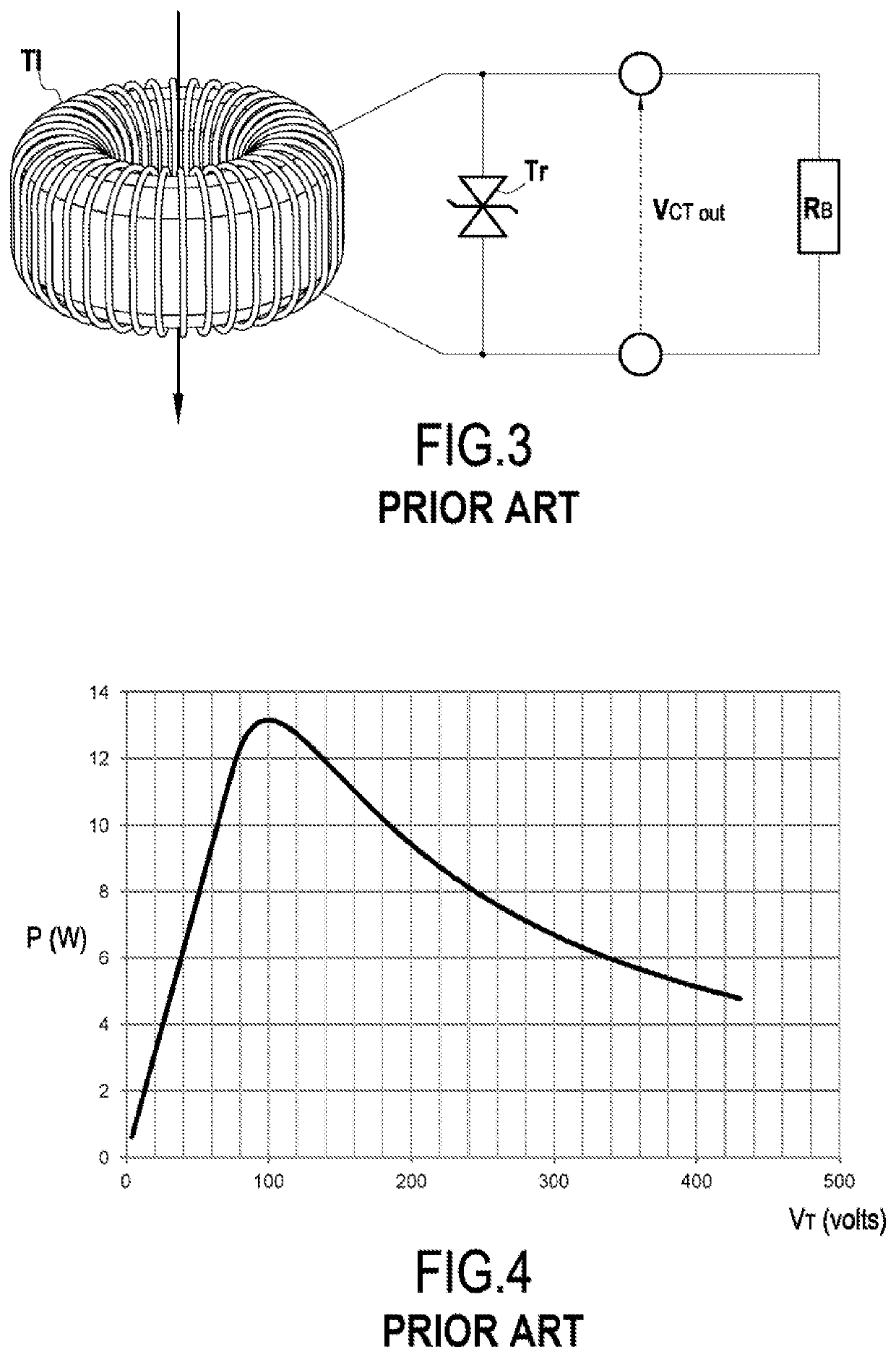 Current measuring device protected against electrical surges when opening the circuit