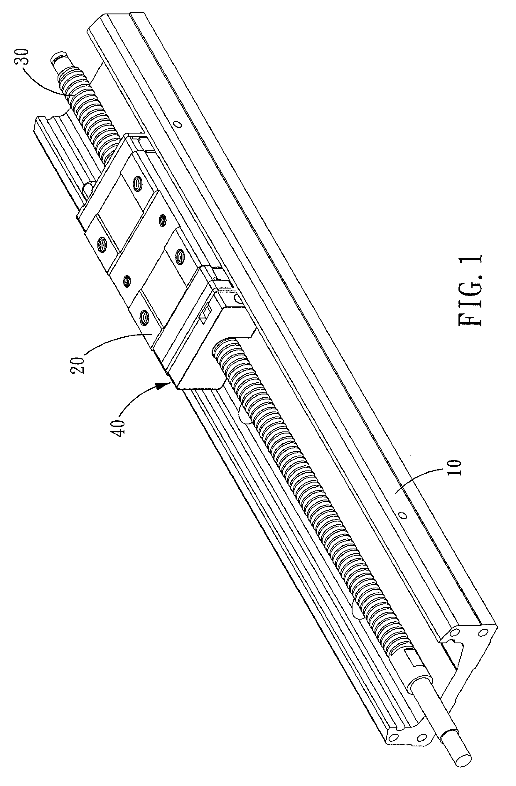 Linear driving device with a self-lubricating assembly