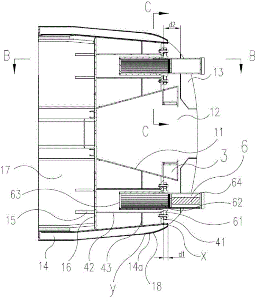 Rail vehicle head-car structure