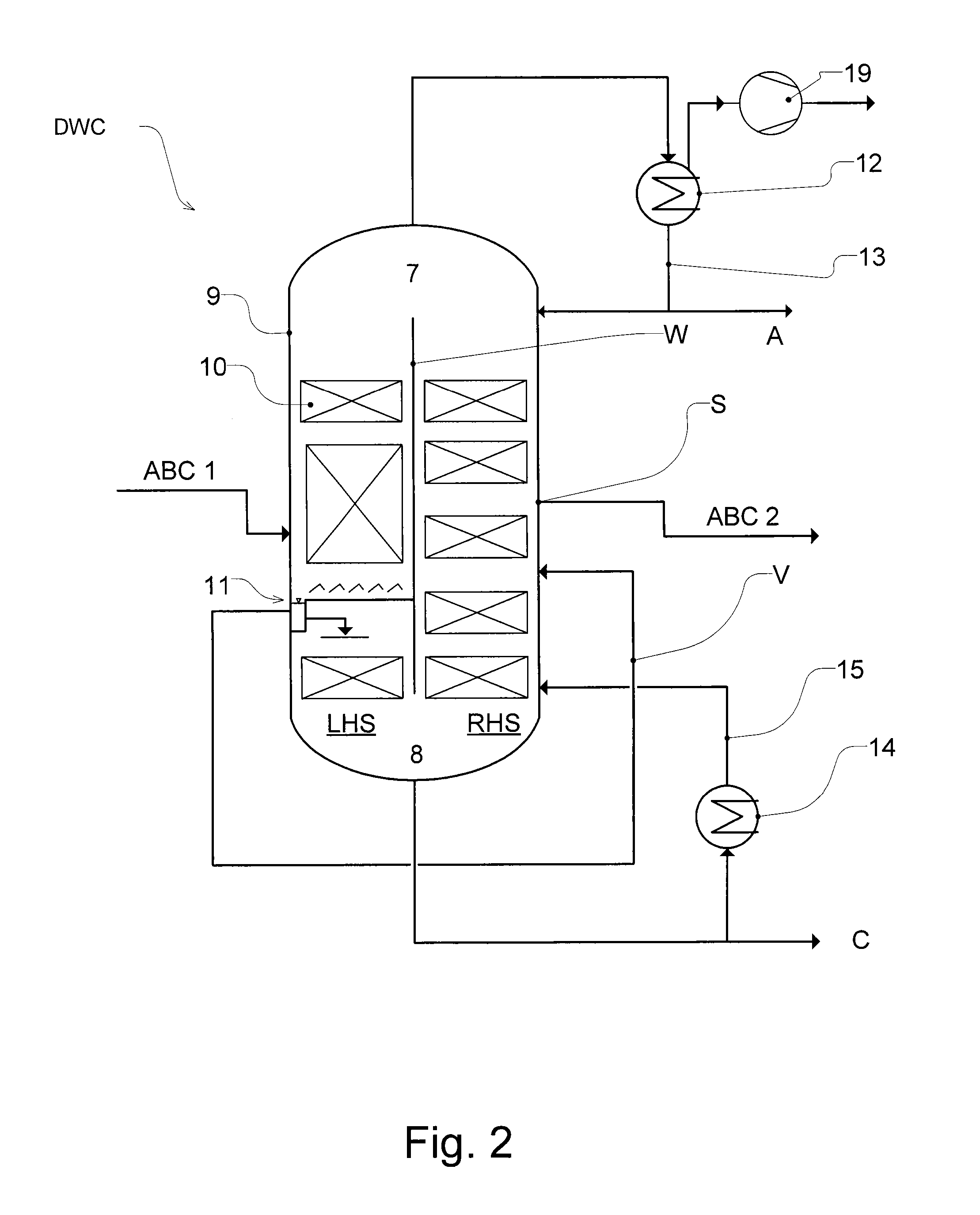 Workup of a cyclododecanone cyclododecanol mixture in a dividing wall column