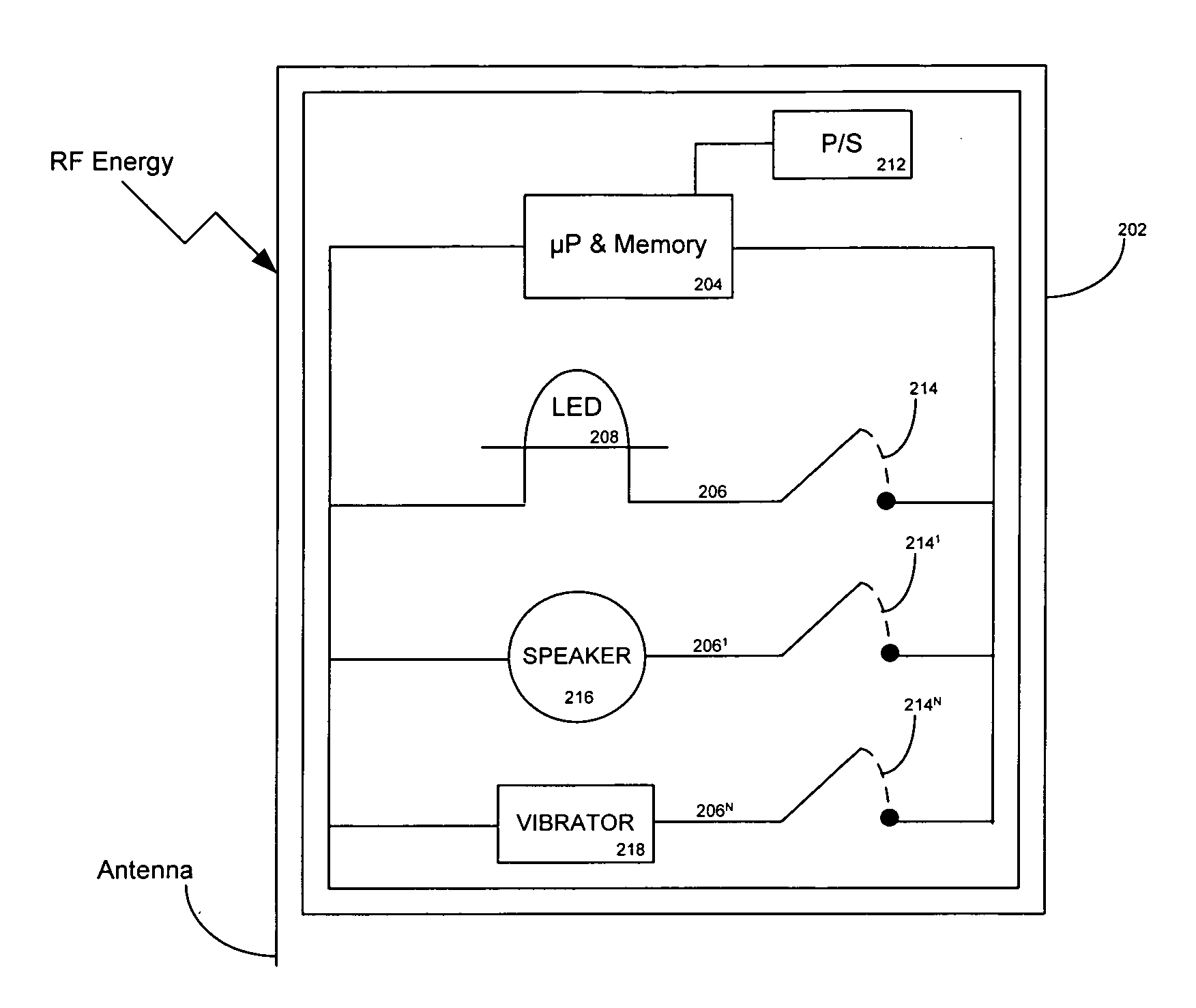 Indicating radio frequency identification (RF-ID) tag