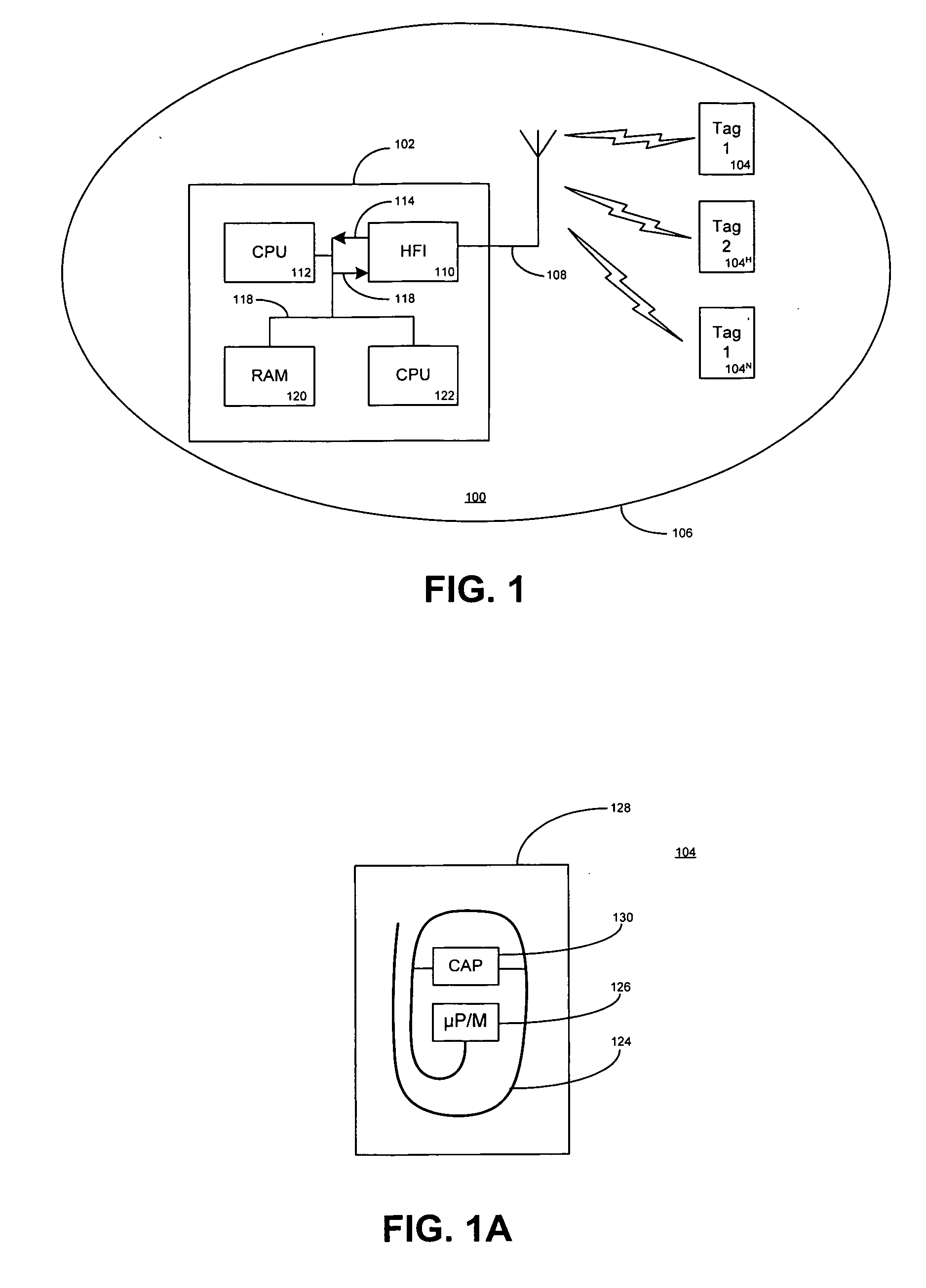 Indicating radio frequency identification (RF-ID) tag