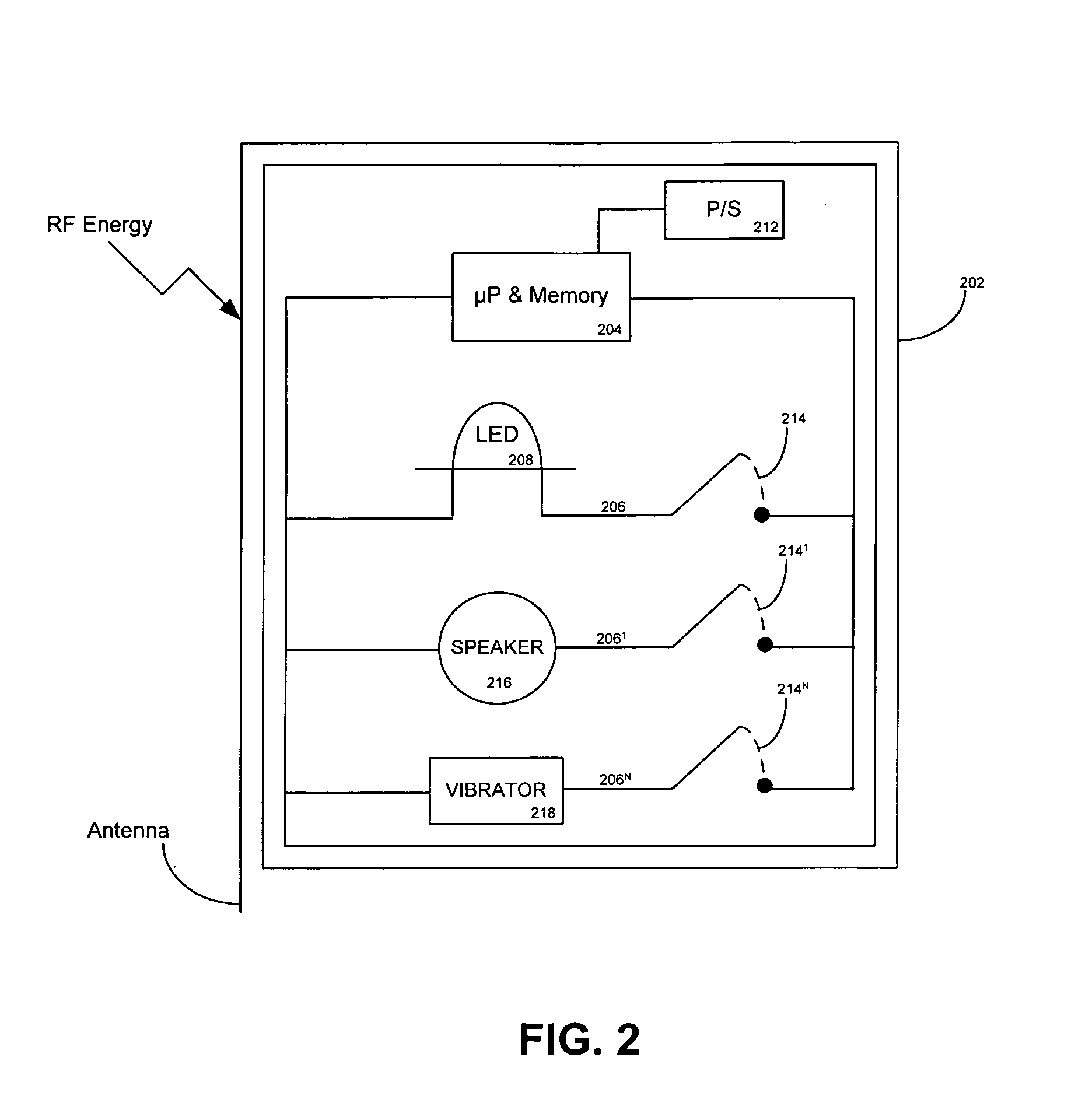 Indicating radio frequency identification (RF-ID) tag