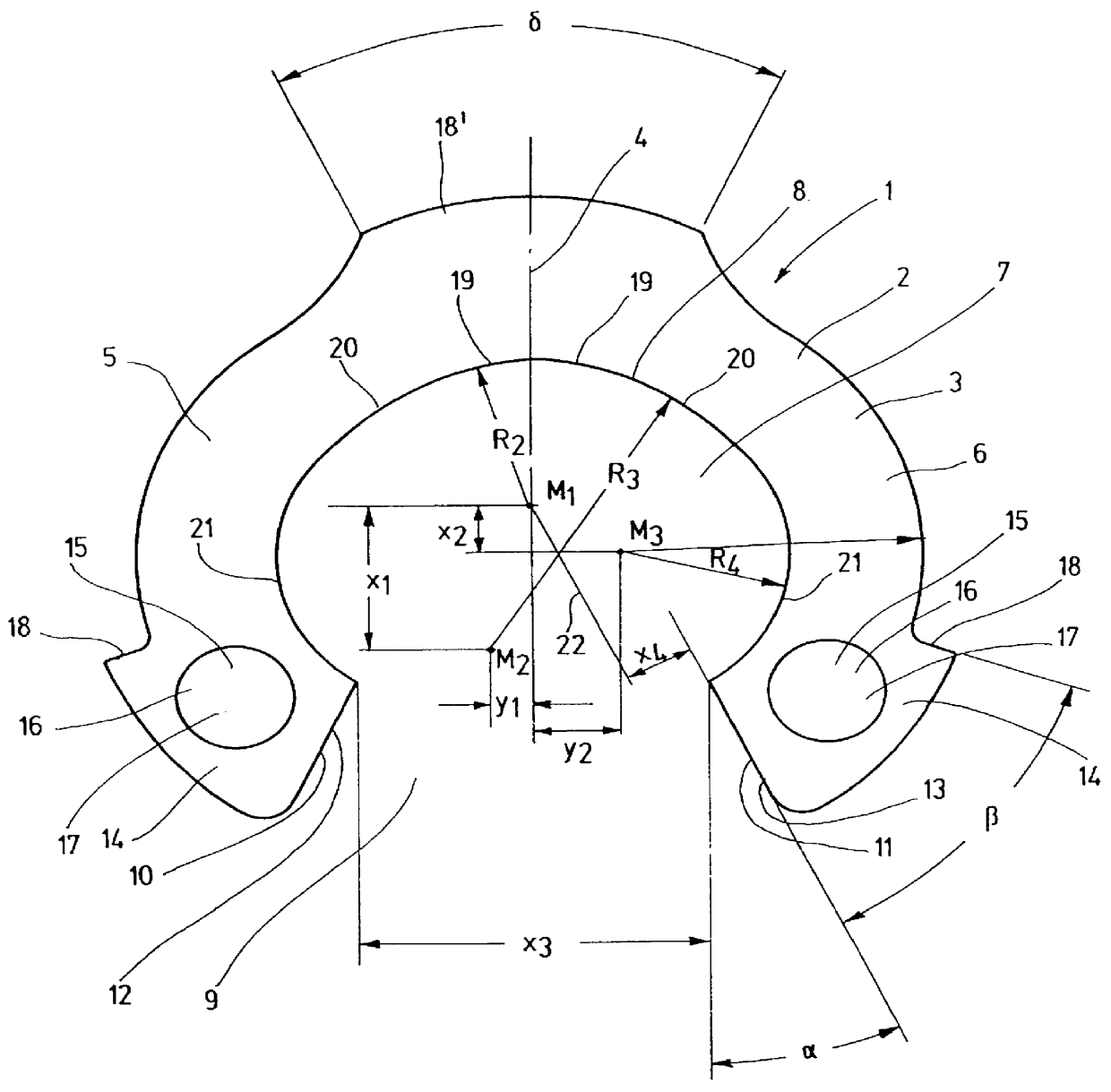 Securing ring ("c" clip)