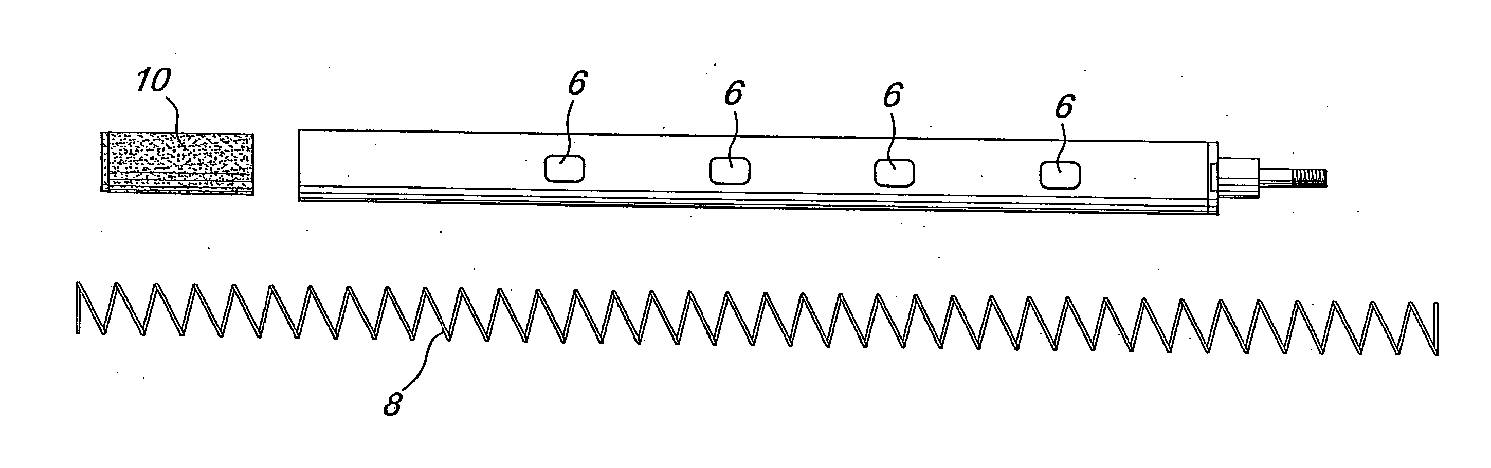 Device for indicating the content of a magazine of a portable weapon, particularly a tubular magazine for shotguns