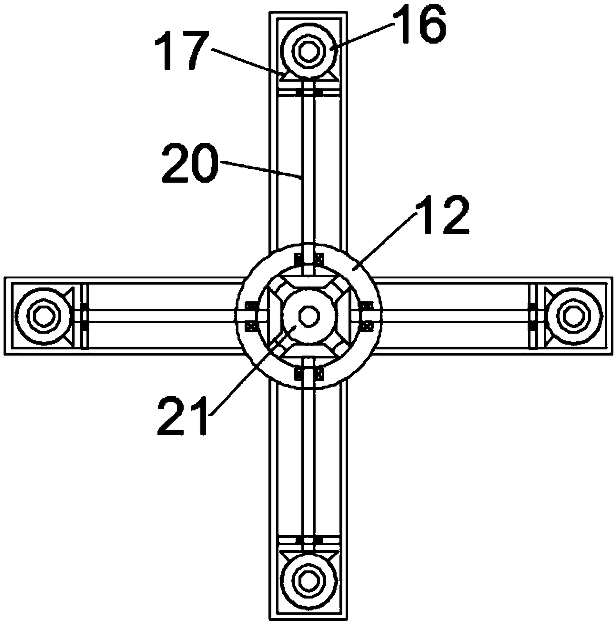 Projector hoisting mechanism convenient to install and remove for electrified education equipment