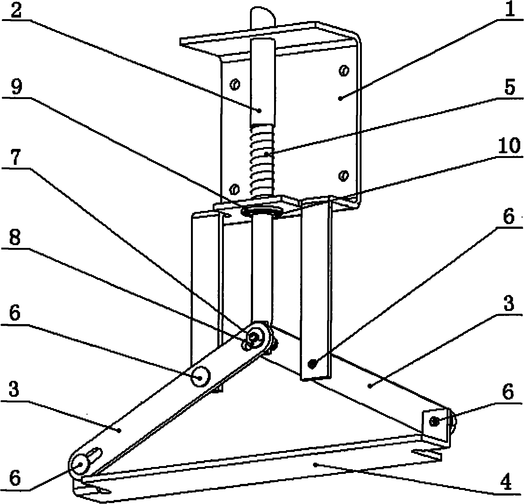 Lever type drawer lock