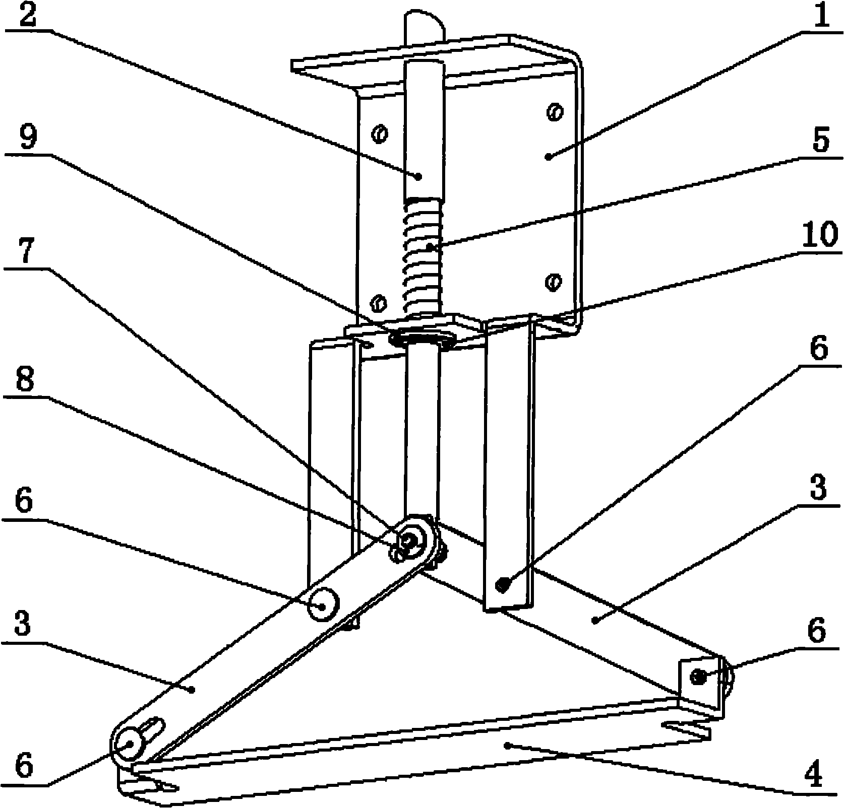 Lever type drawer lock