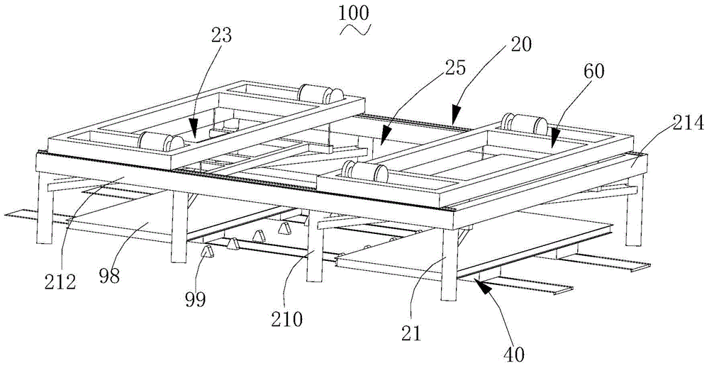 Precuring bin, production line containing precuring bin and control method of production line