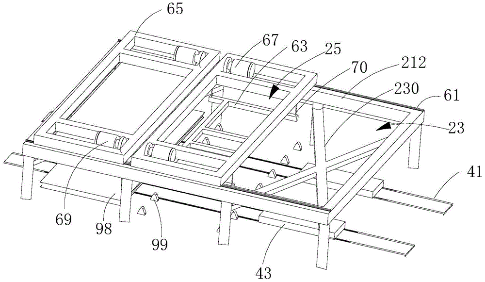 Precuring bin, production line containing precuring bin and control method of production line