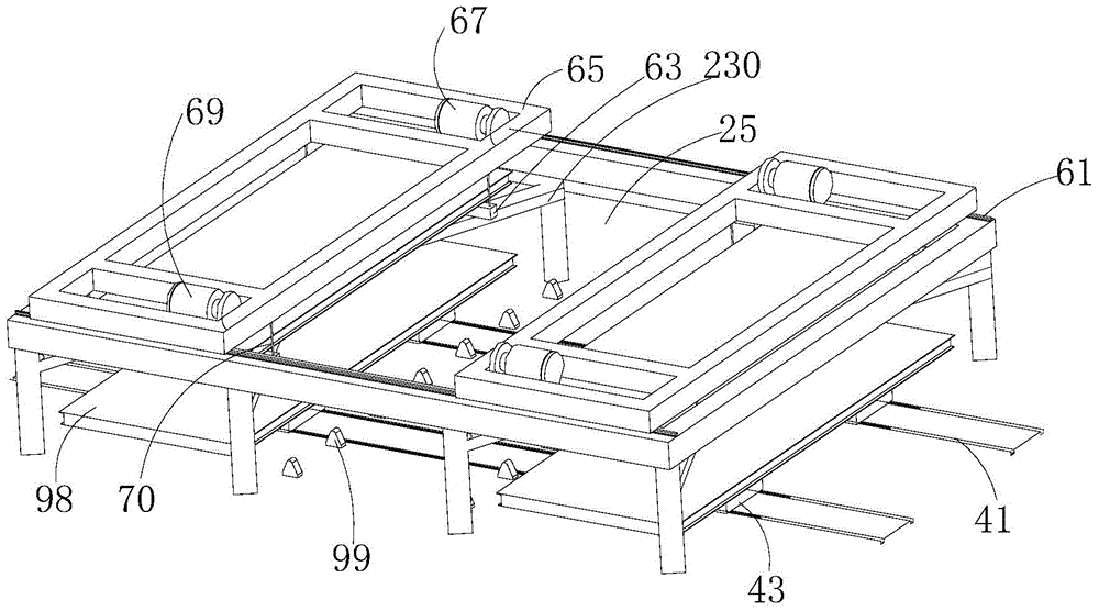 Precuring bin, production line containing precuring bin and control method of production line