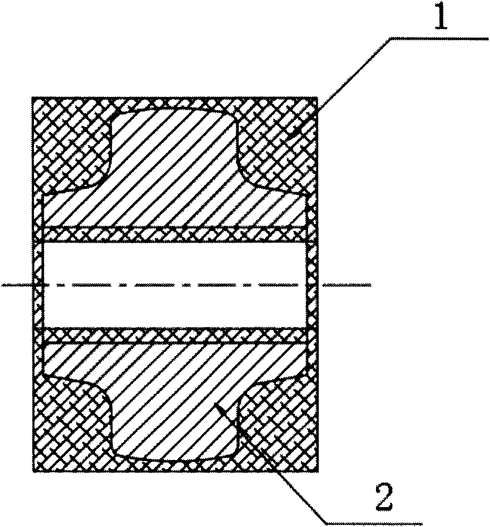 Machining method of traveling thrust wheel of large excavator