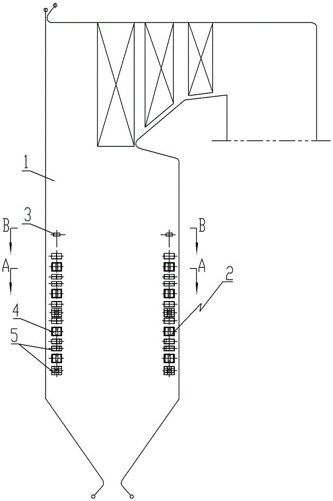 Flue gas recirculation boiler structure of combustor