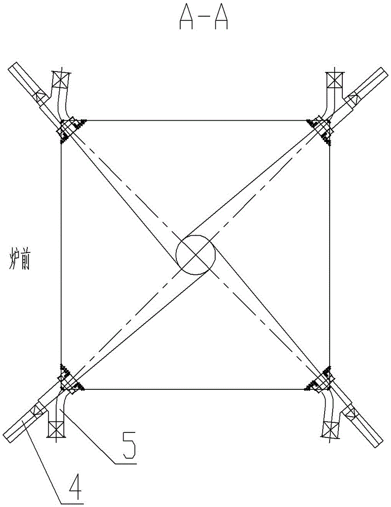 Flue gas recirculation boiler structure of combustor