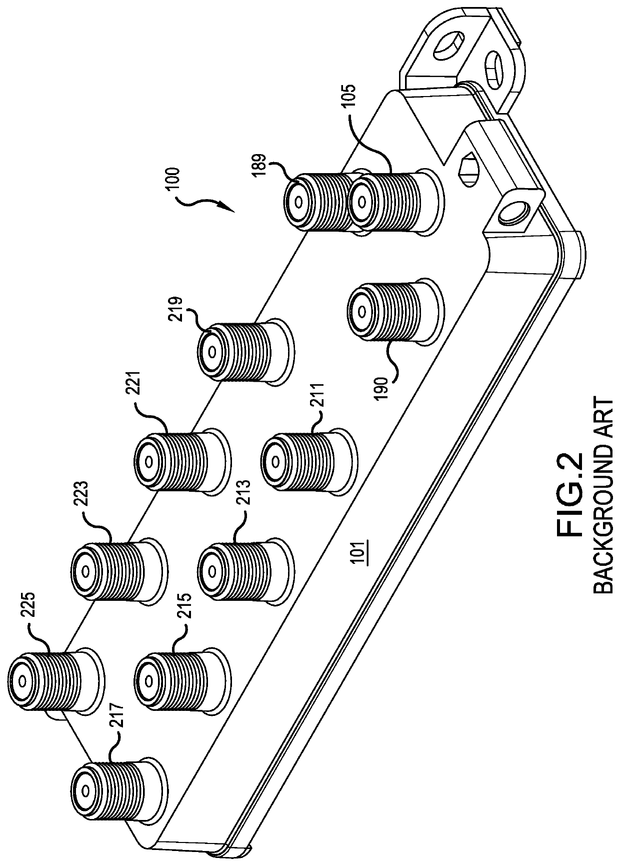 CATV device with resistive signal distribution network