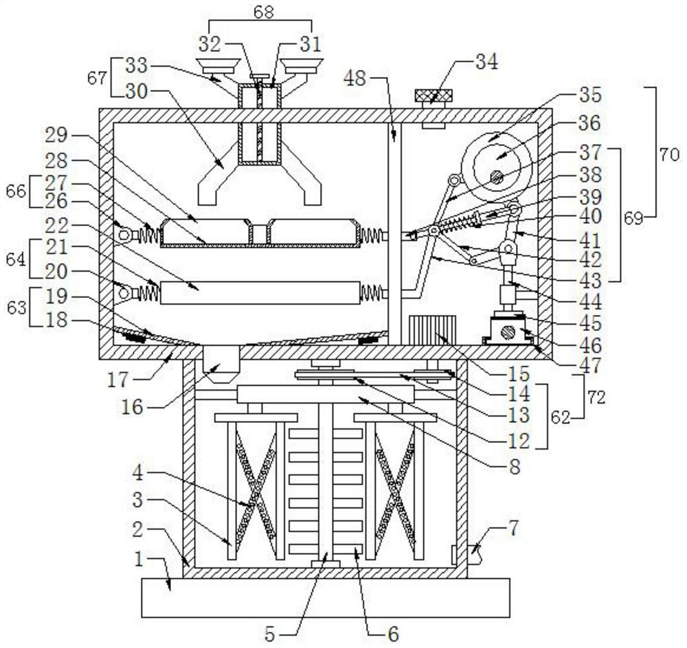 Plastic additive screening and mixing all-in-one machine