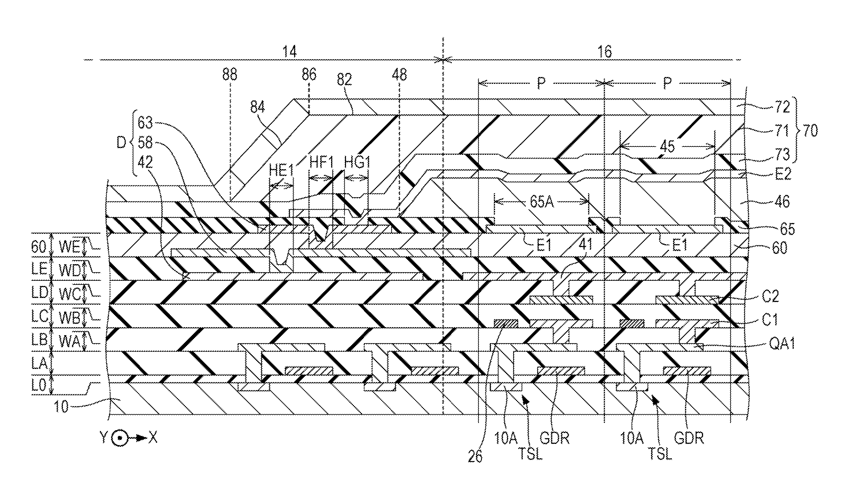 Light-emitting device and electronic apparatus