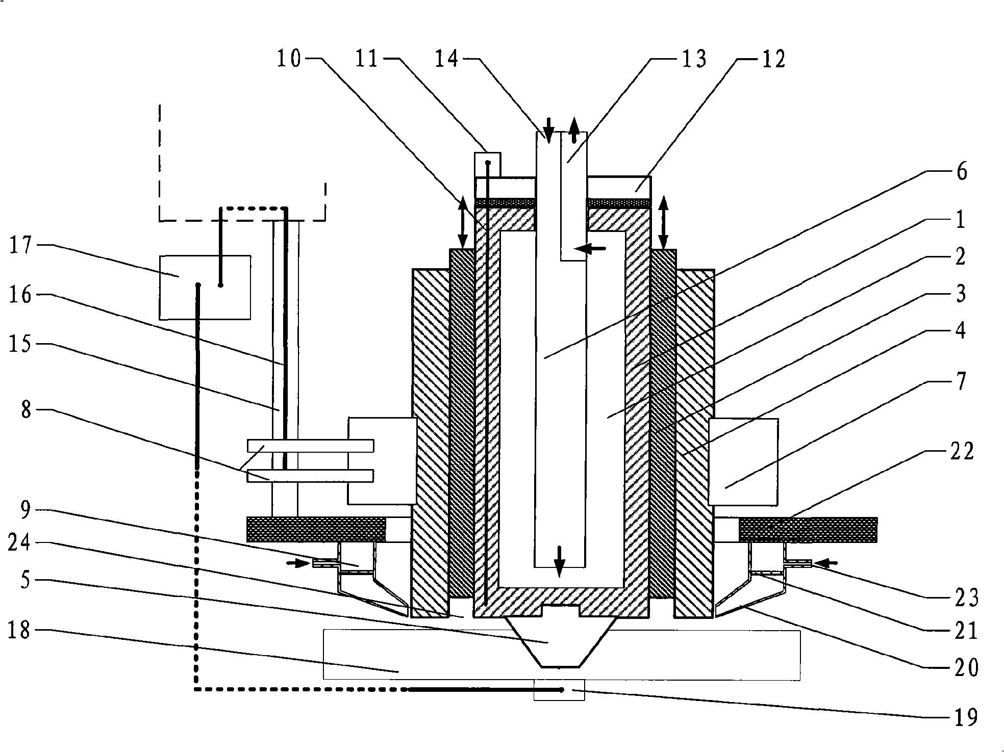 Integrated pin tool for friction stir welding and composite method of resistance-friction stir welding thereof