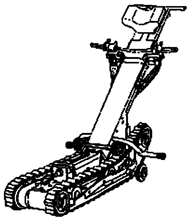 All-terrain crawler belt and belt pulley combination mechanism