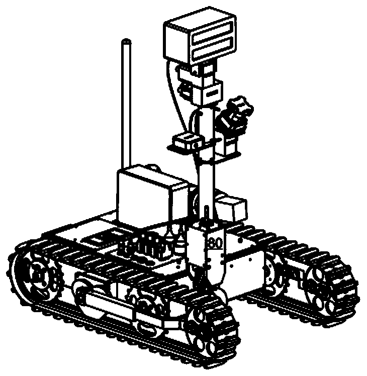 All-terrain crawler belt and belt pulley combination mechanism