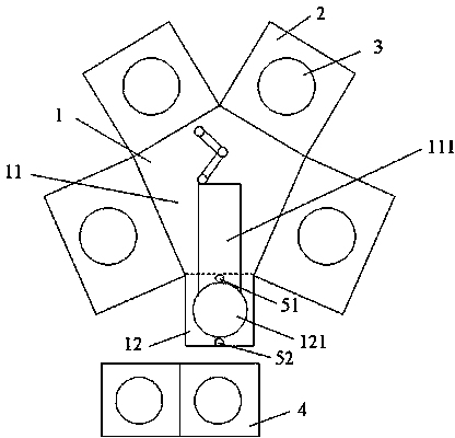 Detection device used for preventing wafer from fragmenting