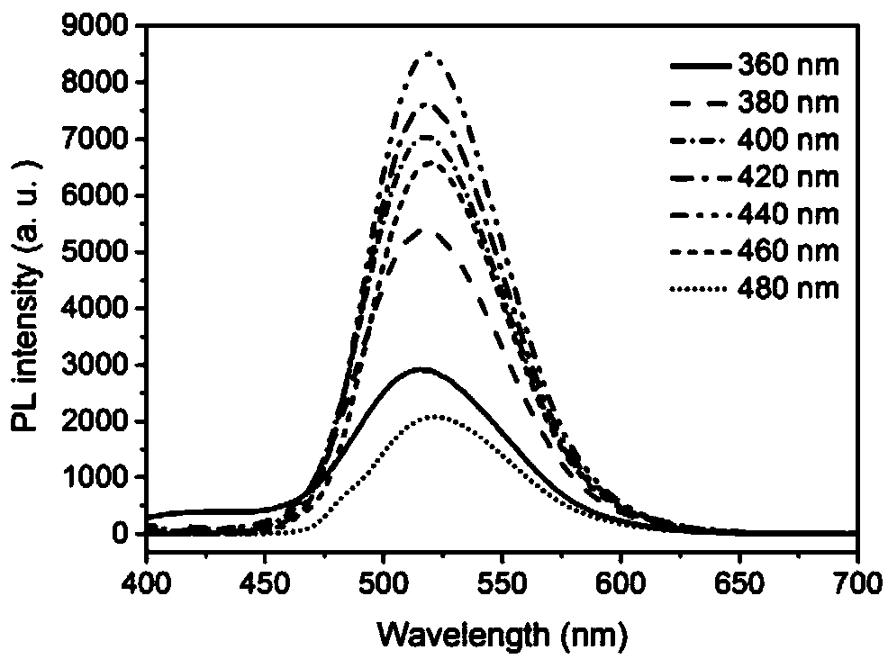 Microwave synthesis method for green fluorescent biomass carbon dots and application