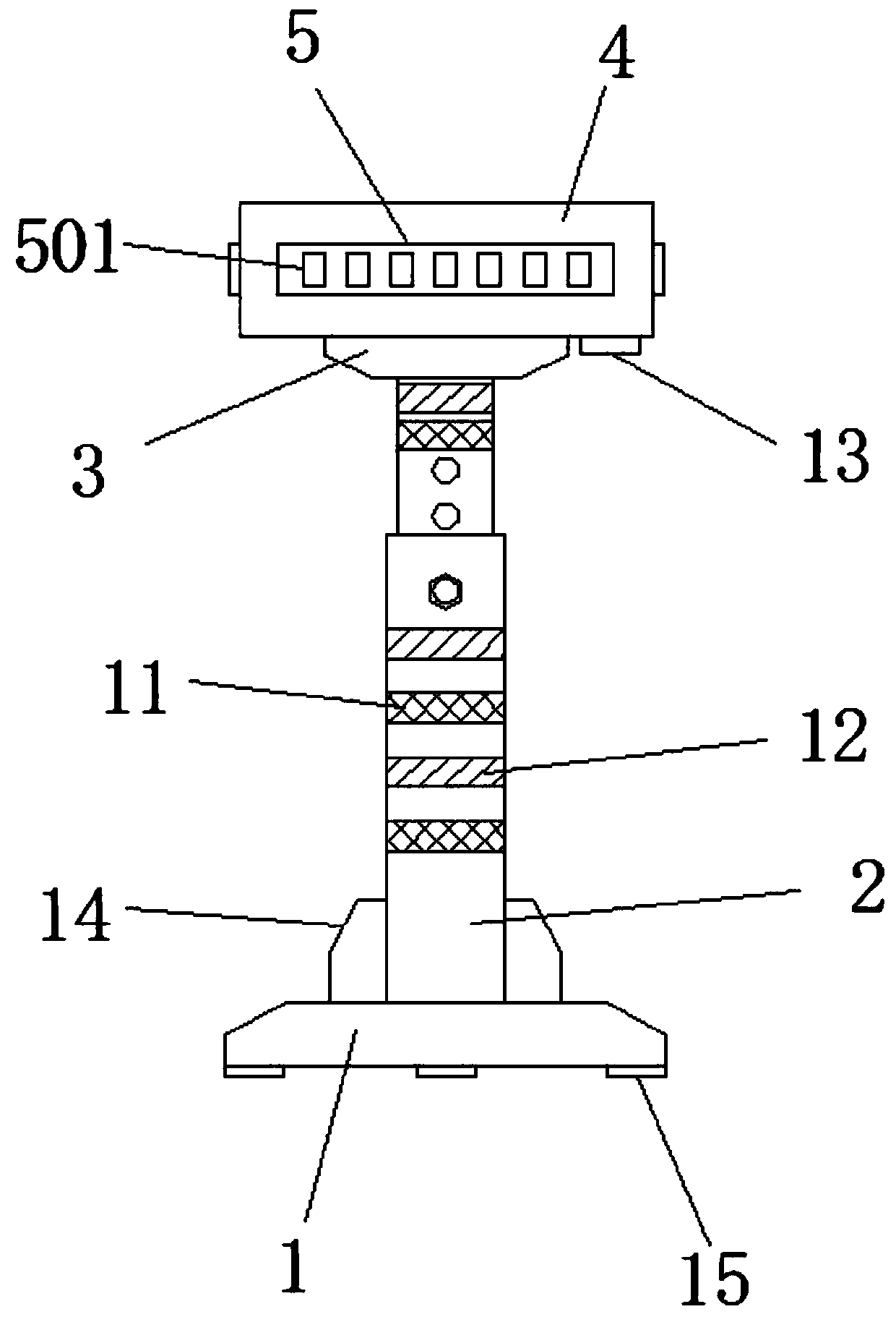 Night protection device for pipeline laying changing