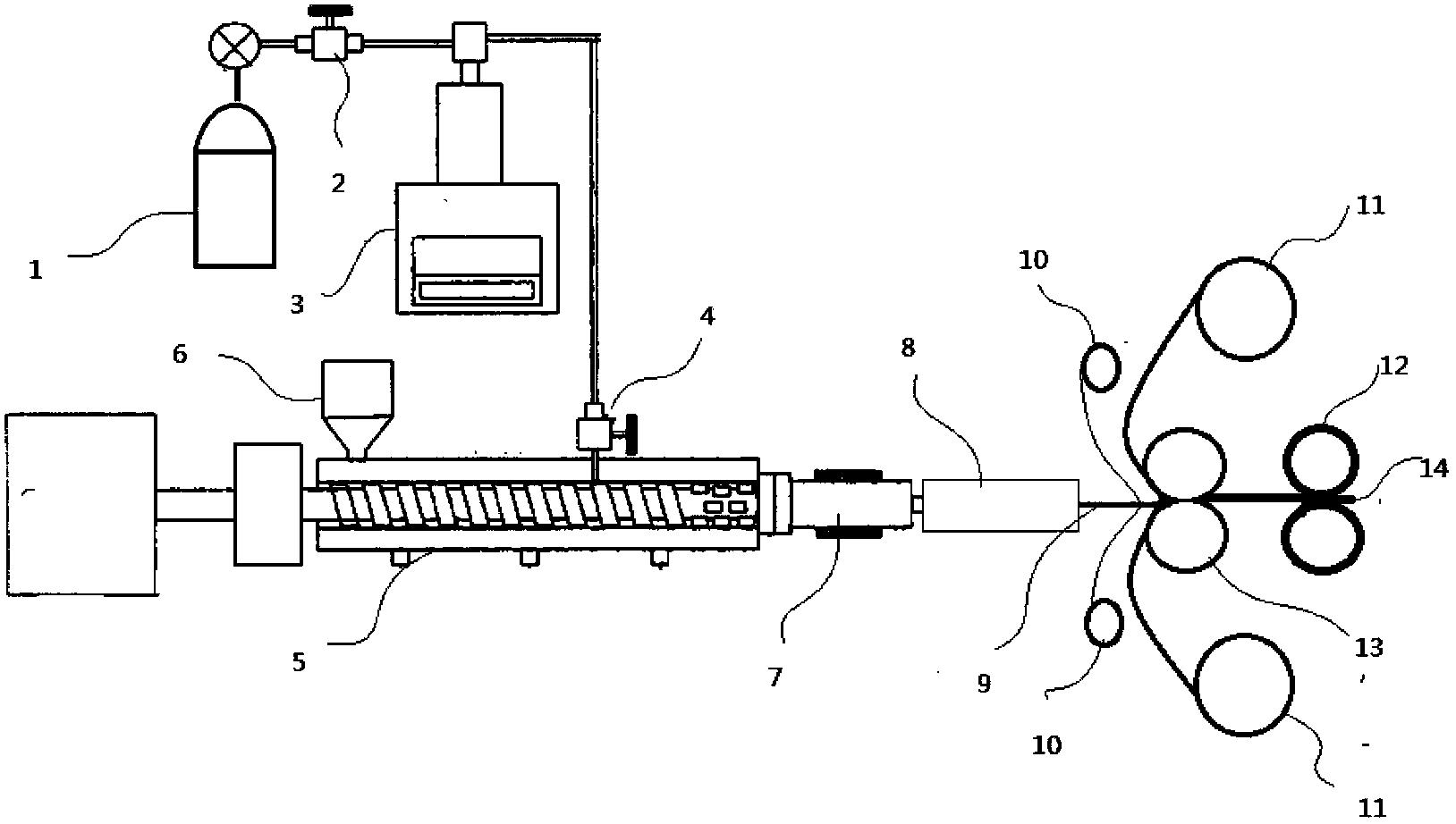 Core layer material of halogen-free flame retardant aluminum-plastic plate and manufacturing method thereof