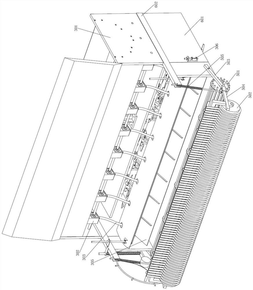 Rotary tillage soil throwing linear uniform sowing machine